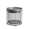 Mayco High Quality Best Selling Metal Galvanized Bath Storage Round Baskets with Lid